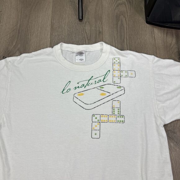 Y2K Sierra Mist La Natural Promo Graphic T Shirt White Double Sides Men's Large - Picture 2 of 6